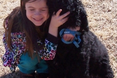 Curly_Joe_1st_day_leash_training_Praise_to_both